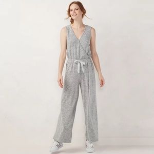 Women's LC Lauren Conrad Weekend Surplice Jumpsuit Size XL